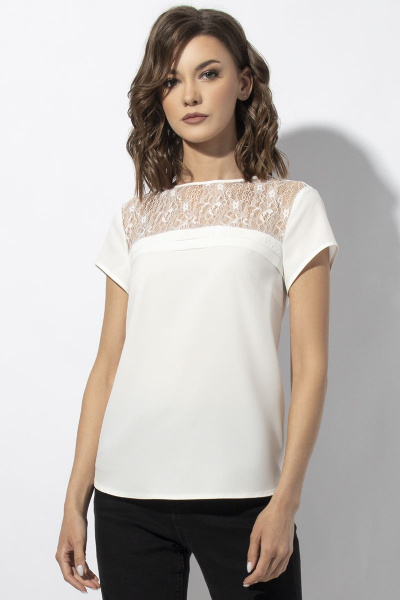 Блуза VIZAVI 672 молочный - фото 5
