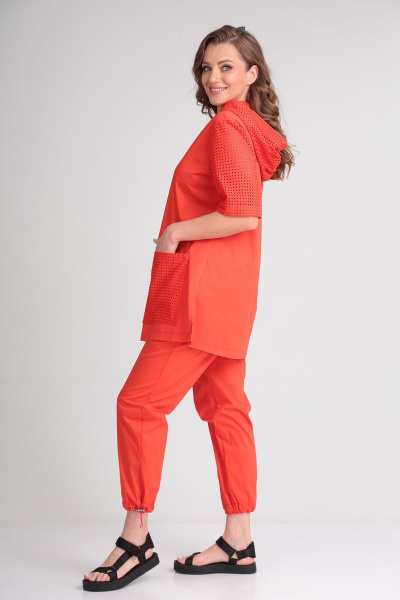 Блуза, брюки Michel chic 1303 красный - фото 5