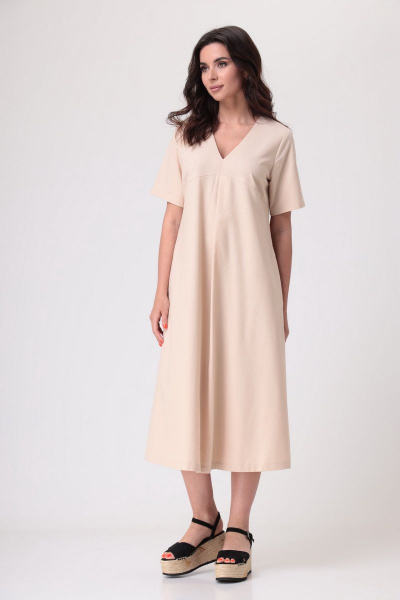 Льняное платье с карманами и поясом на каждый день THE NAME 2205 - фото 9