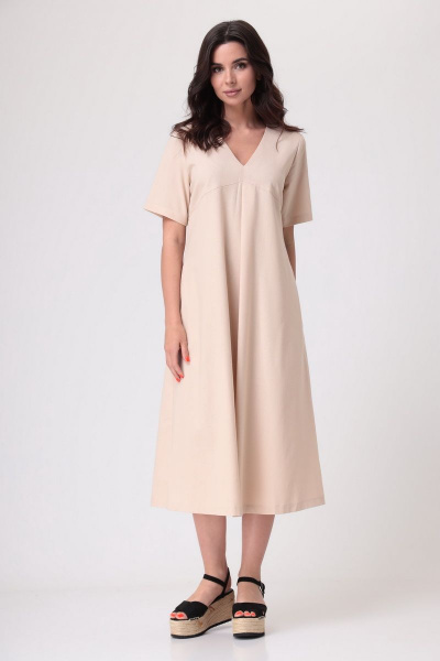 Льняное платье с карманами и поясом на каждый день THE NAME 2205 - фото 5
