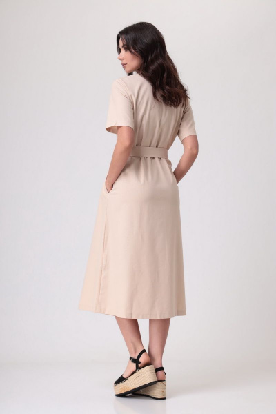 Льняное платье с карманами и поясом на каждый день THE NAME 2205 - фото 4