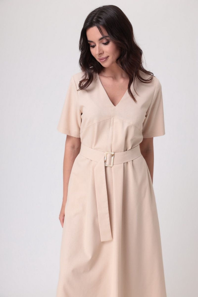 Льняное платье с карманами и поясом на каждый день THE NAME 2205 - фото 2