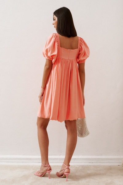 Платье полуприлегающего силуэта с легкой тканью и резинкой ANNETE A3187 - фото 3