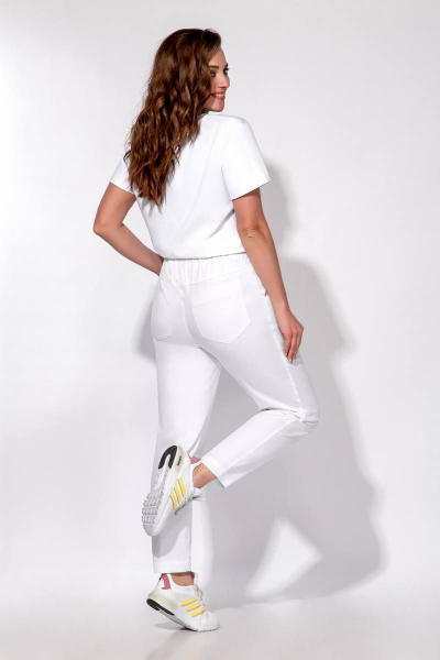 Брюки Olegran 3875-2 белый - фото 2