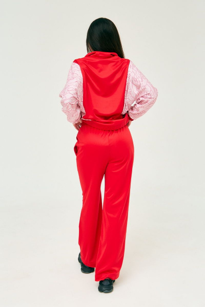 Брюки из хлопка и трикотажа с резинкой и шнурком Art Ribbon M5064 - фото 4