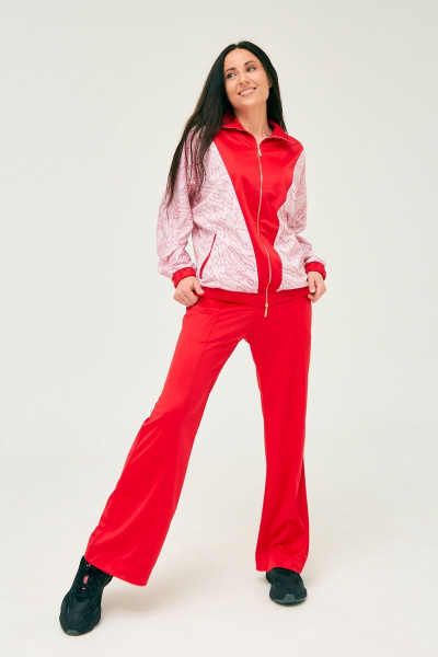 Брюки из хлопка и трикотажа с резинкой и шнурком Art Ribbon M5064 - фото 1