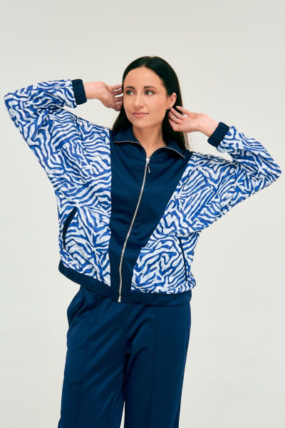 Спортивный костюм из трикотажа: брюки и толстовка Art Ribbon M5065 - фото 2