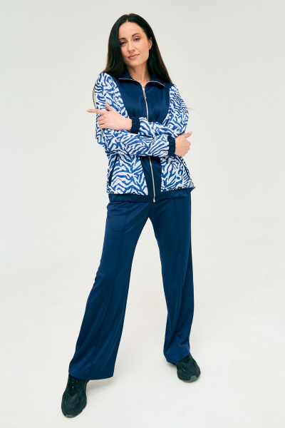 Спортивный костюм из трикотажа: брюки и толстовка Art Ribbon M5065 - фото 1