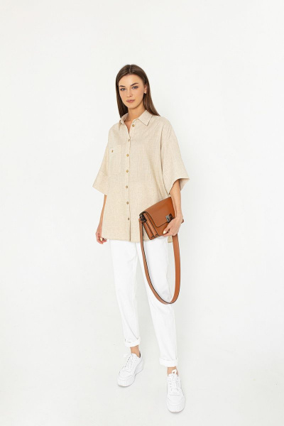 Блуза Butеr 2404 бежевый - фото 2