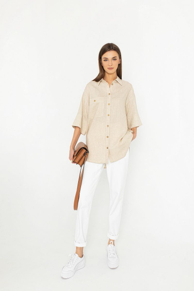 Блуза Butеr 2404 бежевый - фото 1