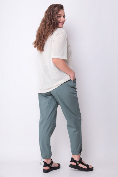 Брюки, майка Michel chic 1230 серый-бежевый - фото 5
