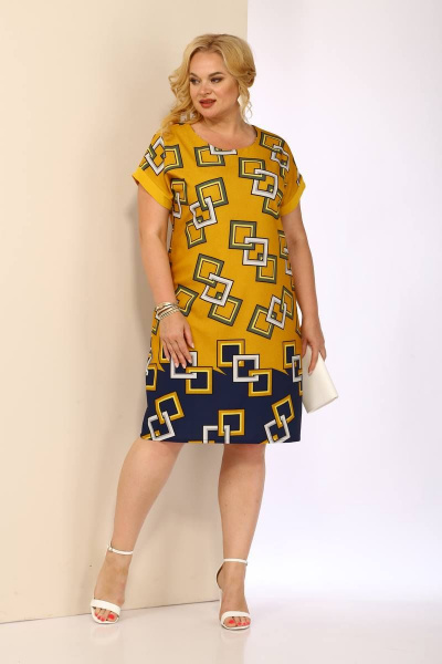 Платье Shetti 4034 горчица - фото 4