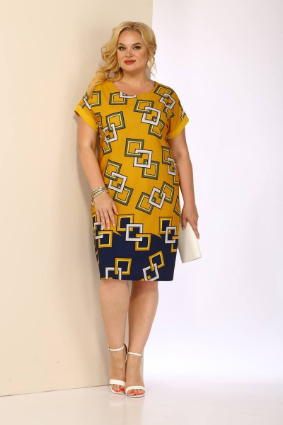 Платье Shetti 4034 горчица - фото 2
