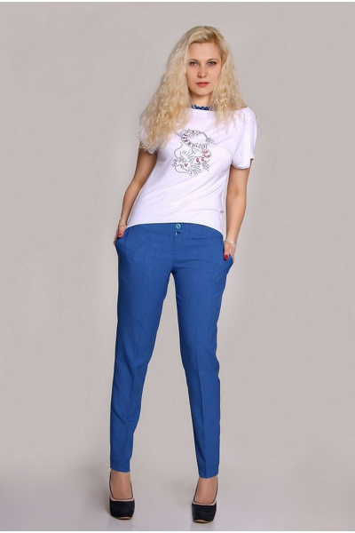 Брюки и майка круглый год классический комплект из ткани Irena Star 236 - фото 1