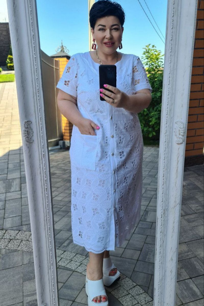 Платье Vittoria Queen 15173/1 белый - фото 5