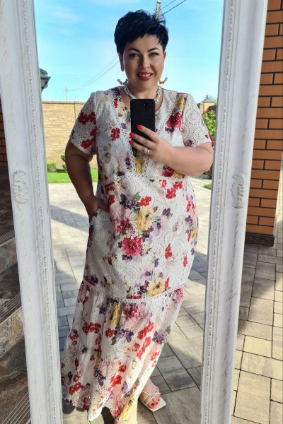 Платье Vittoria Queen 15373/1 дизайн_цветы - фото 4