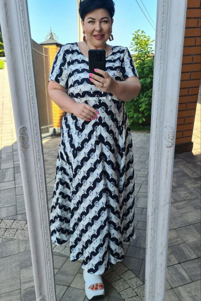 Платье Vittoria Queen 16333 дизайн_полоска - фото 3