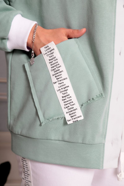 Бомбер BegiModa 2006 шалфей - фото 6