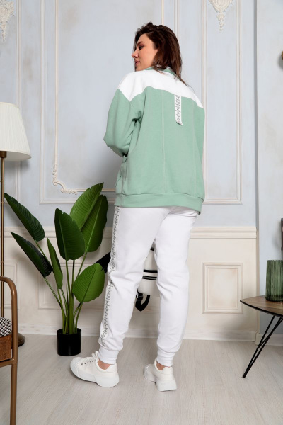 Бомбер BegiModa 2006 шалфей - фото 5