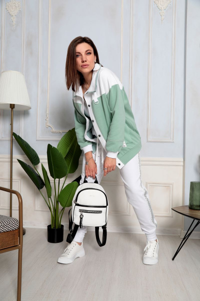 Бомбер BegiModa 2006 шалфей - фото 3