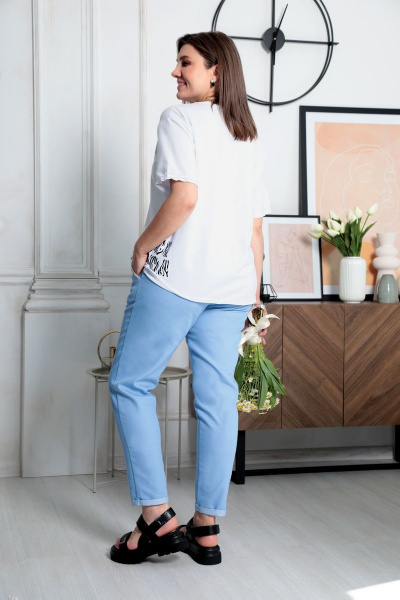 Брюки BegiModa 6017 голубой - фото 5
