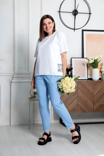 Брюки BegiModa 6017 голубой - фото 2