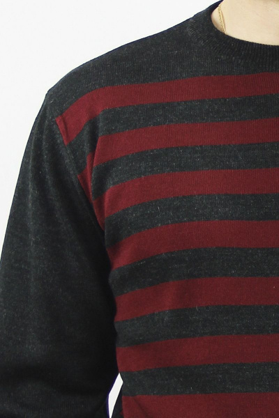 Джемпер прямой силуэт вязаный трикотажный Полесье С5049-21 1С1120-Д43 170,176 т.антрацит - фото 4