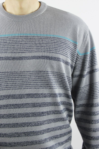 Джемпер второй слой одежды прямой силуэт из хлопка Полесье С5675-20 1С1033-Д43 182,188 серый - фото 3