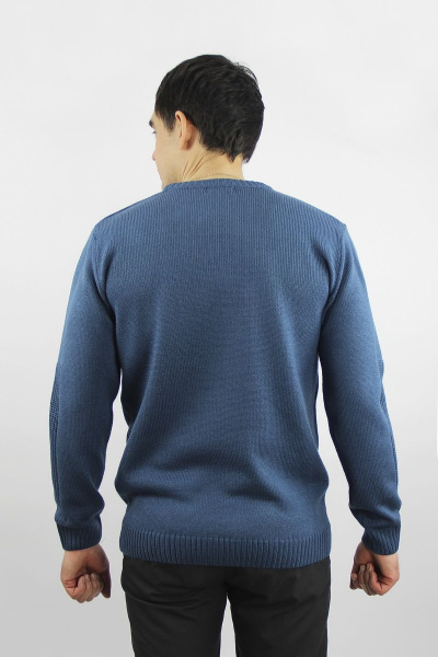 Джемпер прямой силуэт вязаный трикотаж на каждый день Полесье С5696-21 1С8724-Д43 170,176 габардин - фото 4