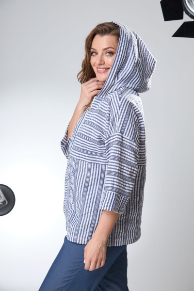 Блуза Anastasia 863 синий - фото 4