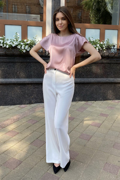 Брюки THE.WOMAN 174 белый - фото 1