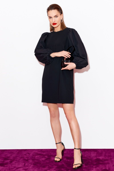 Нарядное платье из текстиля без воротника BURVIN 8348-81 - фото 1