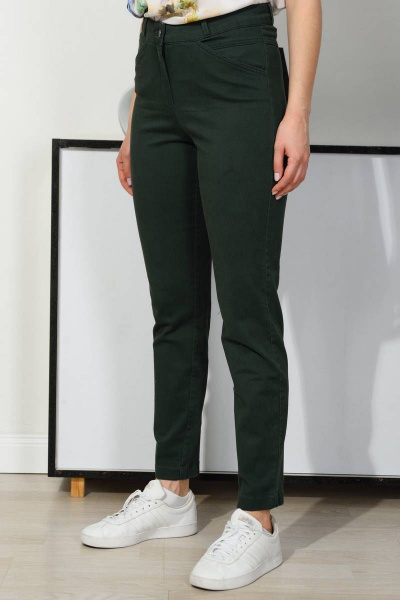 Зауженные брюки 7/8 из хлопка с подкройным поясом Femme & Devur 9558 2.17F(170) - фото 1