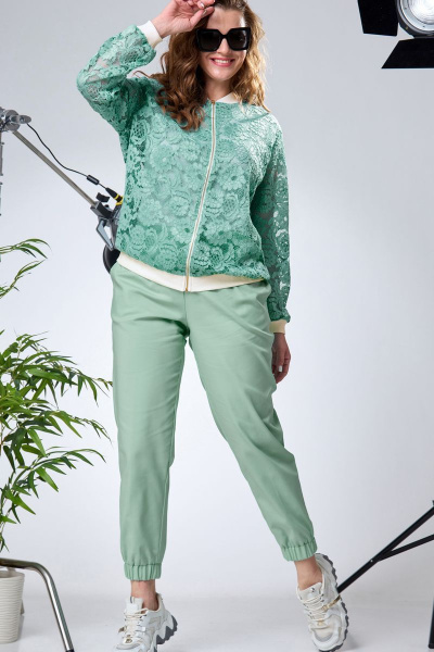 Брюки, бомбер Anastasia 844 ментол - фото 2