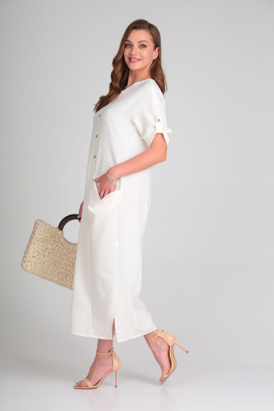 Платье Michel chic 2094 молочный - фото 5