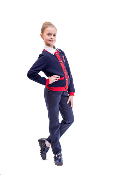 Жакет Франтишка Ш-2159-18с-70-с78 темно-синий - фото 5