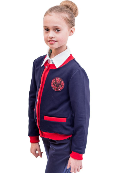 Жакет Франтишка Ш-2159-18с-70-с78 темно-синий - фото 4