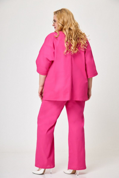 Ленский костюм с кимоно и брюками на резинке Anelli 1270 фуксия - фото 2