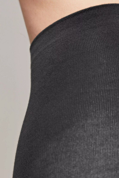 Теплые хлопковые колготки черные с лайкрой для зимних дней CONTE Cotton_250_Nero - фото 3