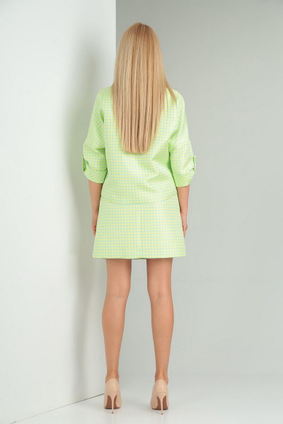 Жакет, юбка Gamma Gracia 533-а жёлтый-салатовая-молния - фото 3