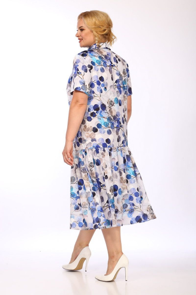 Платье с воланом, прямое, комфортное из приятной ткани Ga-Ta Style 2105/1 - фото 7