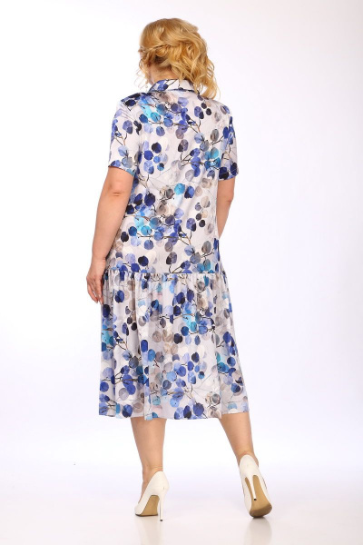 Платье с воланом, прямое, комфортное из приятной ткани Ga-Ta Style 2105/1 - фото 6