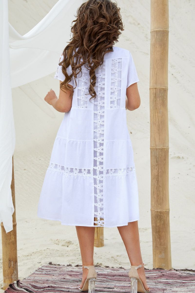 Платье Vittoria Queen 16403 белый - фото 3