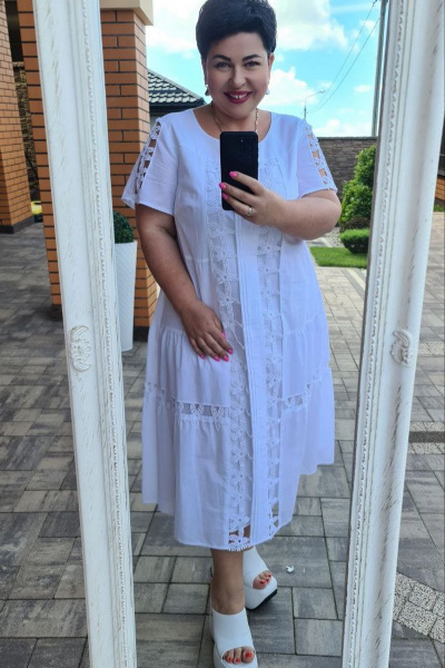 Платье Vittoria Queen 16403 белый - фото 4