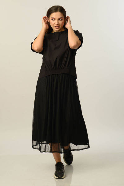 Юбка Диомант 1634 черный - фото 3