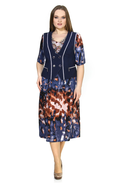 Жилет и платье в стиле casual и элегантном Belkante 289 - фото 1