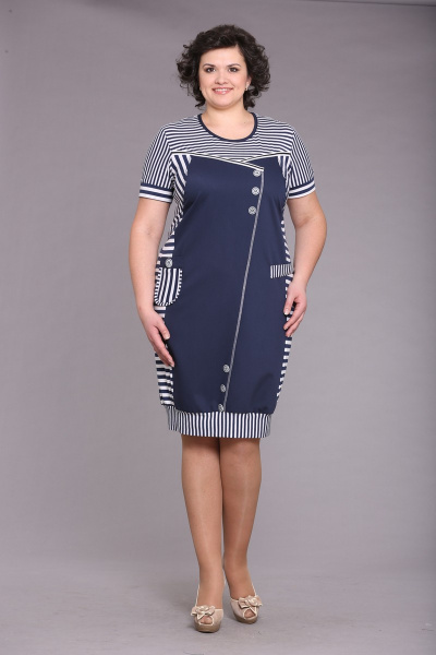 Платье с драпировкой и свободным кройом на круглый год Domiti 160 - фото 1