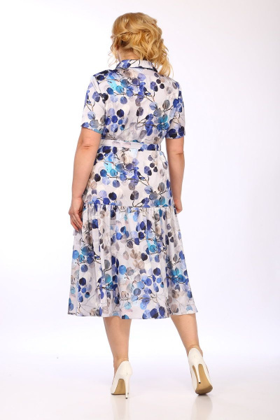 Платье с воланом, прямое, комфортное из приятной ткани Ga-Ta Style 2105/1 - фото 3