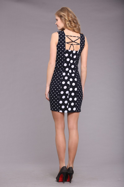 Платье с воланами и длинным рукавом для круглогодичного комбинирования Domiti 163 - фото 2