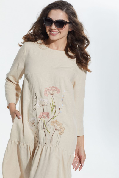 Платье MALI 422-033 крем-брюле - фото 6